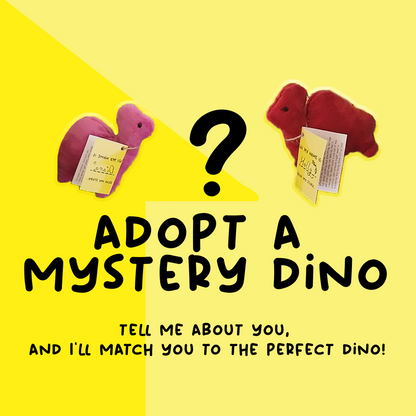 Adopt a Mystery Dino- Matched to your personality, with adoption certificate and gift box!