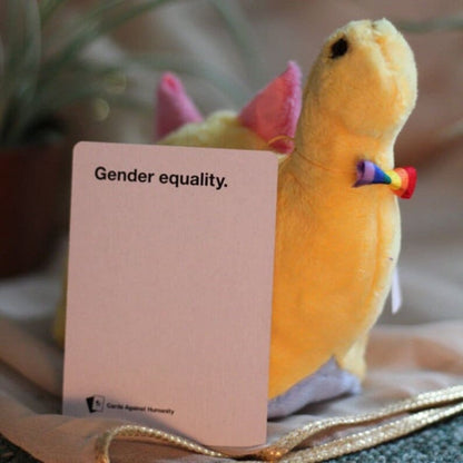 LGBTQ+ Dinosaur Plushie Bundle - Customisable gift bundle including Plushie, Adoption Certificate, Matching Pin and Sticker